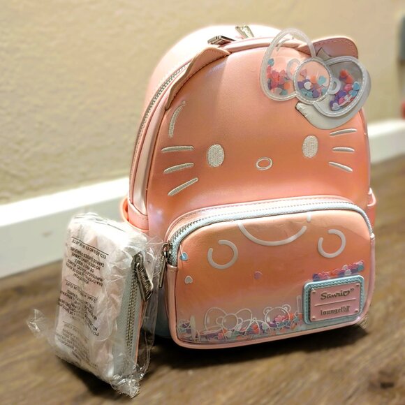 hello kitty backpack pink ombre Loungefly Sanrio Hello Kitty 50th Anniversary Pink Ombré Mini Backpack